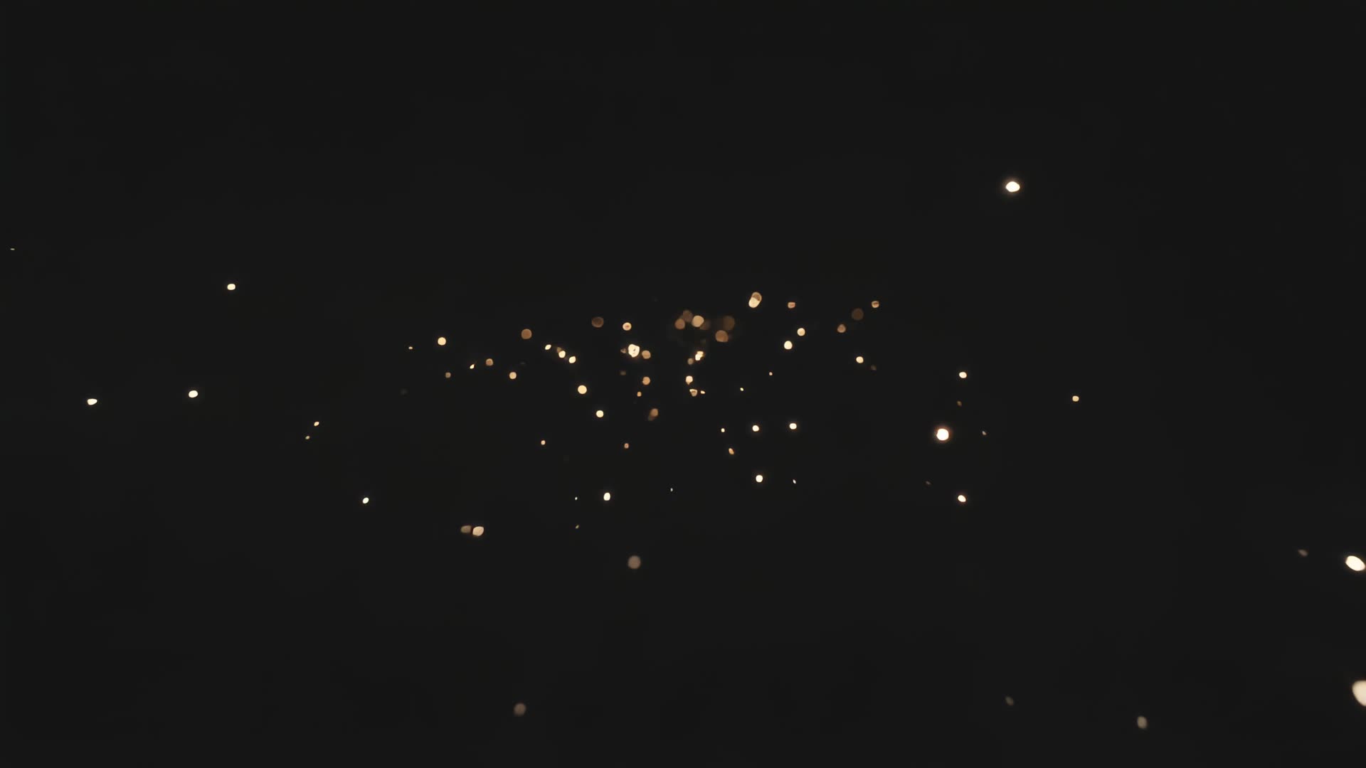 Sparks floating and fading